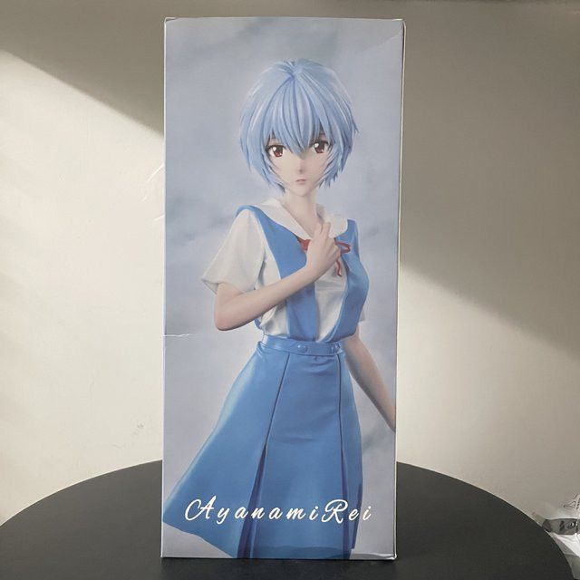 Bandai Anime EVA Ayanami Rei Actionfigur in Schuluniform aus PVC, Höhe: 27 cm - Bild 1