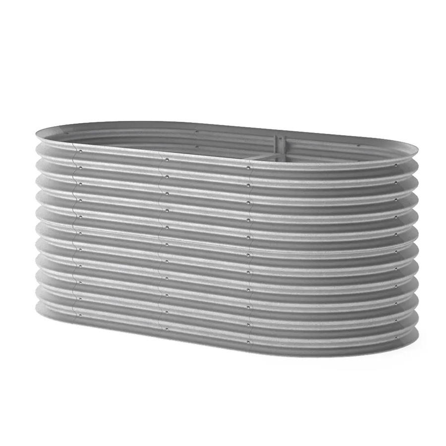 OK-Living Hochbeet aus verzinktem Stahl in Silber, B: 200 cm, T: 100 cm, H: 80 cm - Bild 2