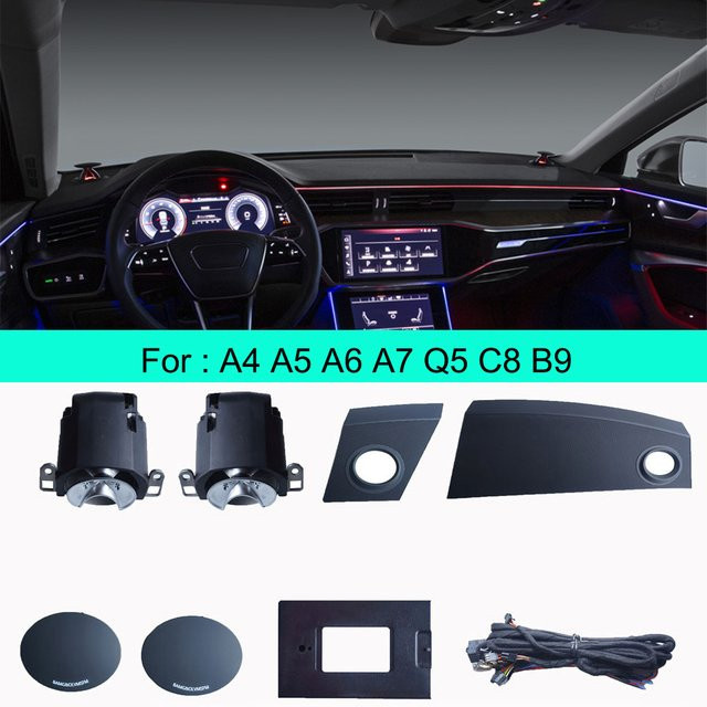 GISAEV LED Hochtöner Lautsprecher für Audi A4 A5 A6 A7 Q5 C8 B9 in Multicolour - Bild 1