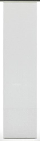 GARDINIA Flächenvorhang Weiß, B/H/T: 60 x 245 x 245 cm, semi-transparent aus Polyester