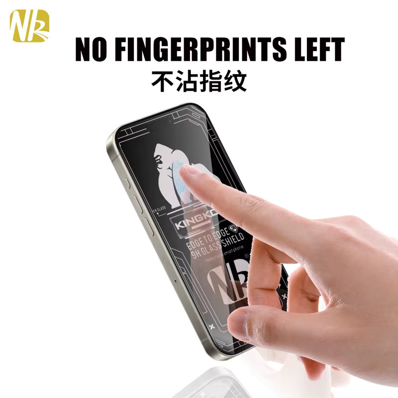 NK KINGKONG 10er Pack Gehärtetes Glas Screen Protector für iPhone 17 16 15 14 13 12 11 Pro Max XR XS in Transparent mit voller Abdeckung und Kleber - Bild 4