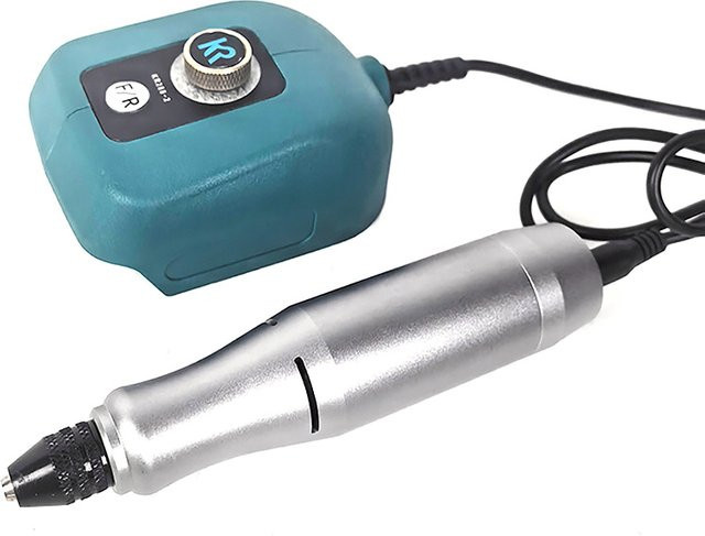 Makita Elektroschleifer mit 40 W Leistung, wiederaufladbar, blau, Leerlaufdrehzahl bis zu 18000 U/min, kompatibel mit 18-V-21-V Makita LXT Akkus - Bild 1