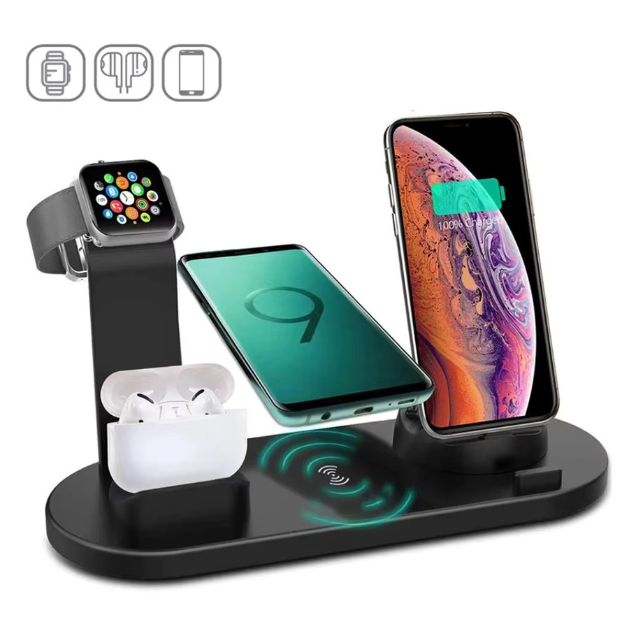 Opansten 7-in-1 kabellose Ladestation mit USB-C und Micro-USB für iPhone, Samsung, Xiaomi und AirPods Pro/2 Schnellladestation - Bild 5