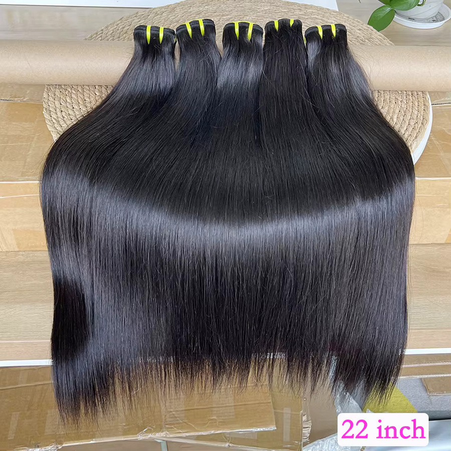 Echthaar-Bündel Haarverlängerungen, 10-36 Zoll, Farbe 1B, Damen - Bild 6