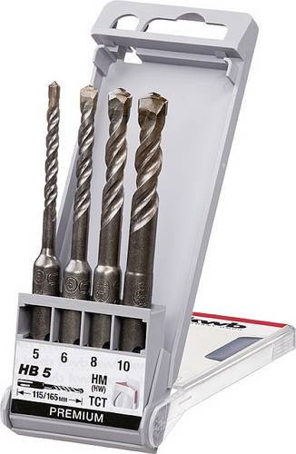 Kwb Hammerbohrer-Set SDS-Plus aus Vergütungsstahl in Silber, 4-teilig (5 mm, 6 mm, 8 mm, 10 mm) - Bild 1