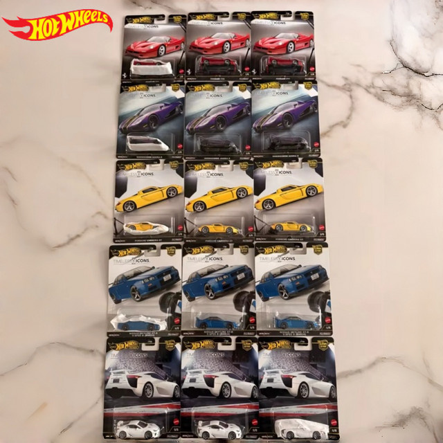 Hot Wheels Ferrari F50 Porsche Carrera GT, Spielfahrzeugmodell, 1:64 - Bild 1