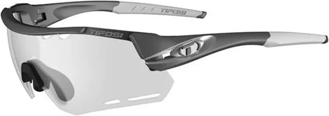 Tifosi Alliant Sonnenbrille, randlos, Unisex, black, grey, tr90 - Bild 1