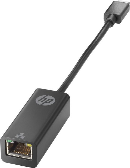 HP Netzwerkadapter USB-C mit Gigabit Ethernet in Schwarz (V8Y76AA) - Bild 1