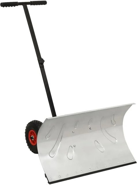 vidaXL Schneeschaufel mit Rädern - Bild 1