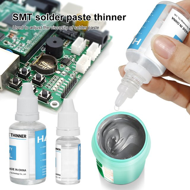 HAOXPNG SMT-Lötpastenverdünner zur Lötpastenanpassung und Wiederherstellung in transparent - Bild 1