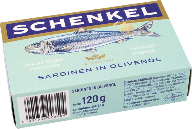 Schenkel Sardinen in Olivenöl MSC 125 g - Bild 1