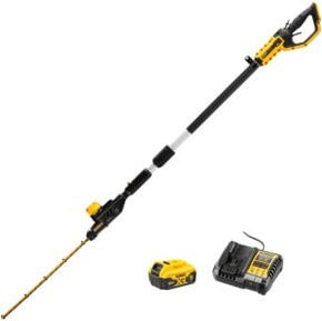 DeWalt Akku-Stabheckenschere Set in Gelb mit 5Ah Akku und 4A Schnellladegerät - Bild 1