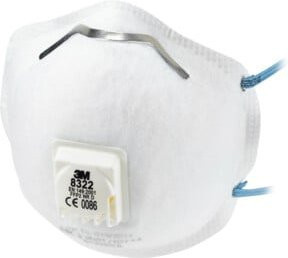 3M Atemschutzmasken-Set Serie 8300 P2V Halbmaske in Weiß - Bild 1