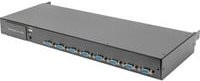 DIGITUS Modularer 8-Port KVM-Switch in Schwarz und Grau mit USB-A, PS/2 und VGA Anschlüssen - Bild 1