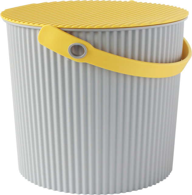 Hachiman Fraichair Eimer Grau Gelb 20 Liter für den Garten - Bild 1