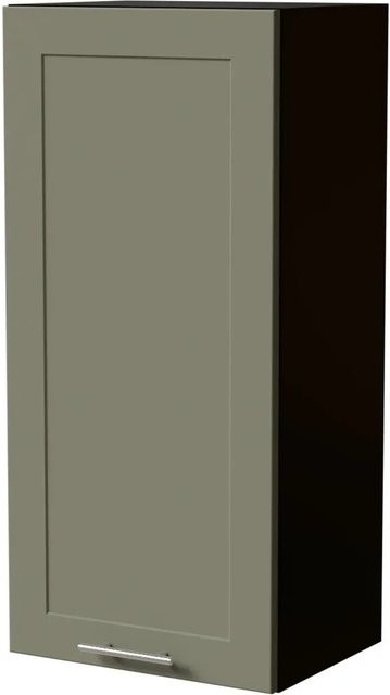 Feldmann-Wohnen Hängeschrank Oslo W4/45 in Schwarz und Reed Green Matt, B/T/H: 45 x 32,5 x 96 cm - Bild 1