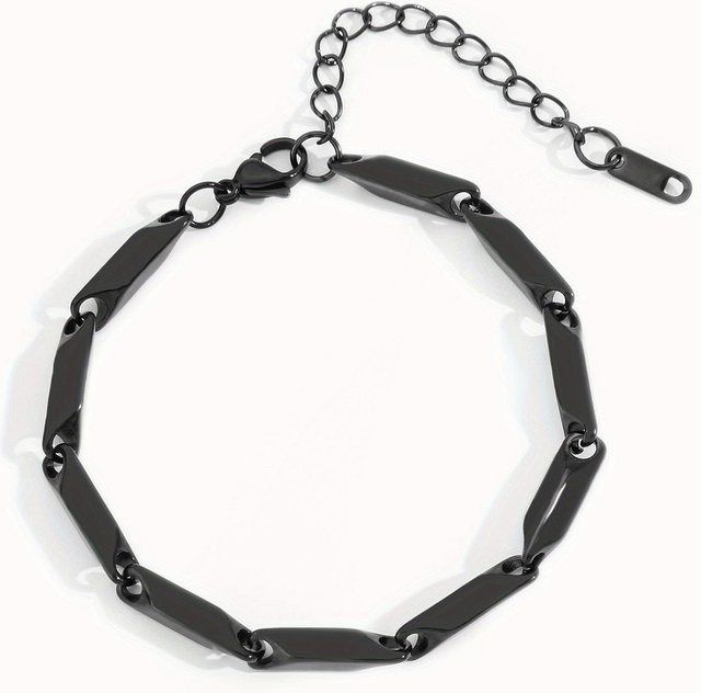 YIRAN Armband, Edelstahl, Schwarz, Unisex - Bild 1
