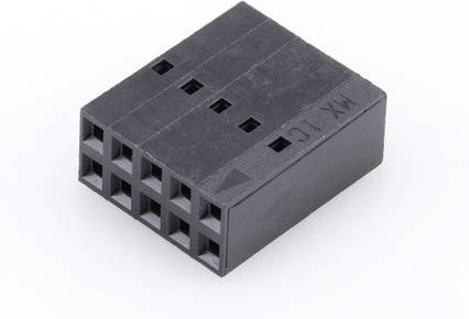 Molex Buchsengehäuse-Kabel Schwarz, 10 Polzahl, Rastermaß: 2.54mm - Bild 1