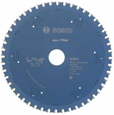 Bosch Expert for Steel Kreissägeblatt mit 48 Zähnen, Durchmesser: 210 mm, Bohrung: 30 mm, Dicke: 1,6 mm - Bild 1