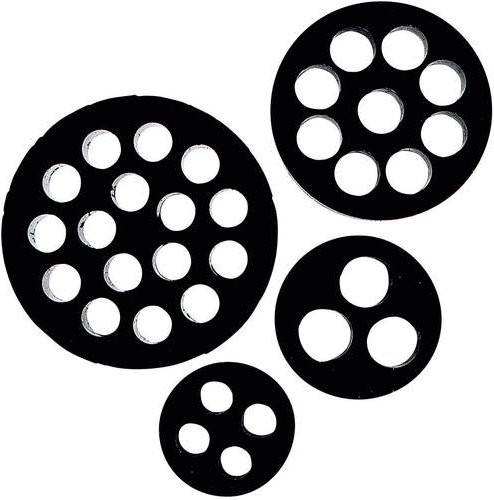 LAPP SKINTOP DIX-M 50147 Mehrfachdichteinsatz M50 aus Nitril-Butadien-Kautschuk in Schwarz (RAL 9005, 10 Stück) - Bild 1