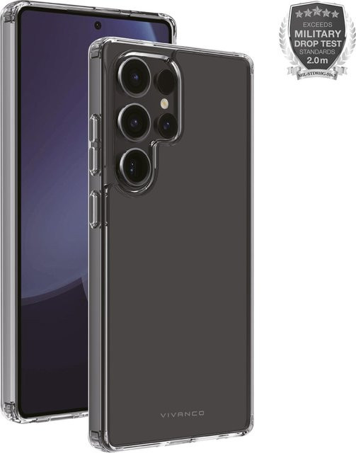 Vivanco Anti-Shock Schutzhülle für Galaxy S25 Ultra, transparent, mit 2m Drop-Protection - Bild 1