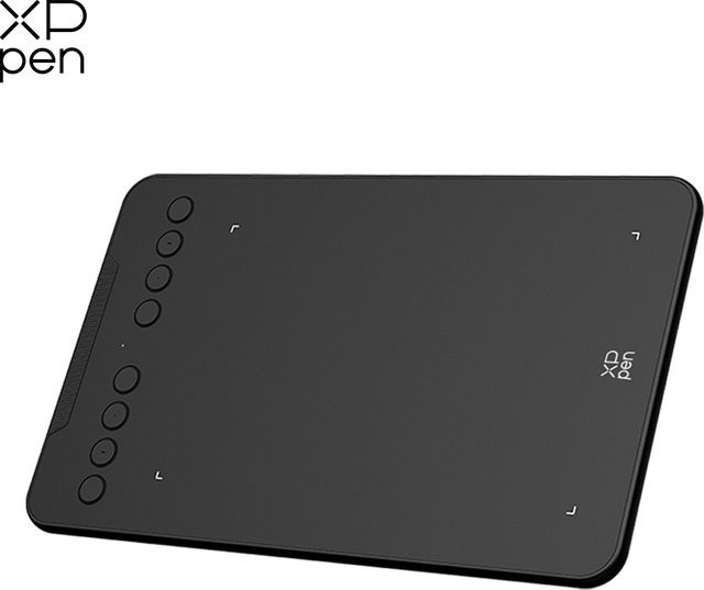 XPPen Deco Mini7 V2 Grafisches Tablet in Schwarz mit 8 Tasten, 16384 Druckstufen und 60 Neigungswinkeln, Arbeitsfläche 7 x 4,3 inch - Bild 1