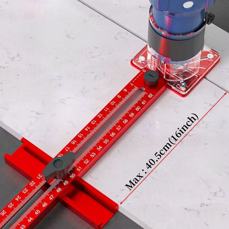 FNICEL 3-in-1 Kreisschneidvorrichtung aus Aluminium für Holzbearbeitung zum Fräsen und Schneiden - Bild 3