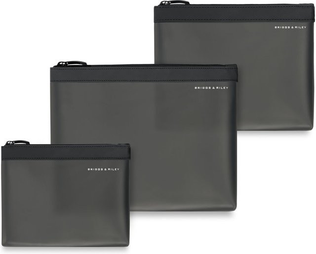 Briggs & Riley Travel Essentials Translucent Pouch 3-teiliges Set Black - Bild 1