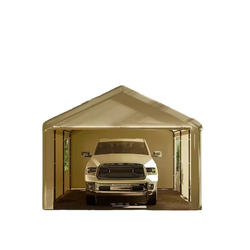 Mobiles Aluminium-Carport als Parkzelt und Sonnenschutz für den Außenbereich in Grau oder Beige - Bild 3