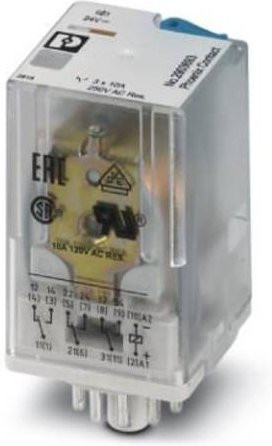 Phoenix Contact REL-OR3/LDP-24DC/3X21 Relais 24 V/DC 10A 3 Wechsler 10er Packung transparent - Bild 1