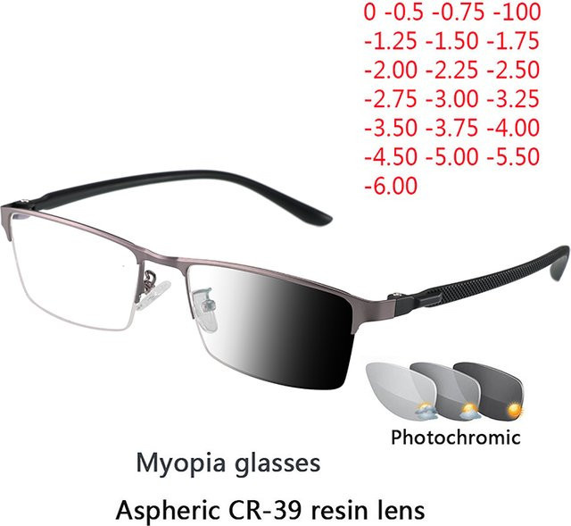 KJDCHD Photochrome Sonnenbrille, rectangular, Metall, unisex - Bild 1