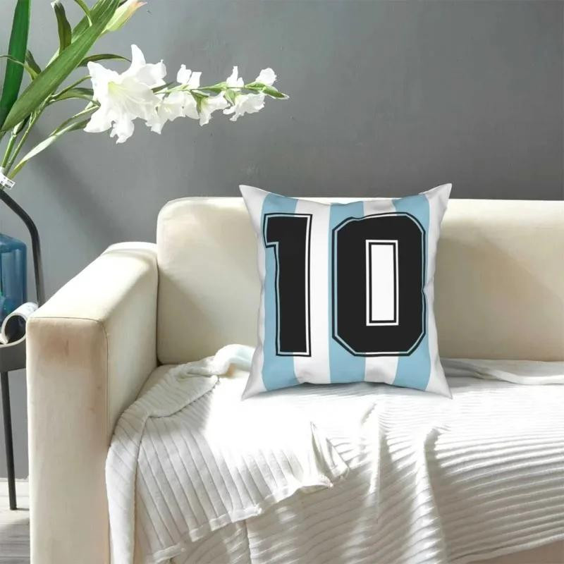 GUOYU HOMEDECOR Kissenbezug Argentinien Fußball Design mit Maradona und Messi, Polyester, B/T/H: 40,64 x 40,64 x 40,64 cm - Bild 2