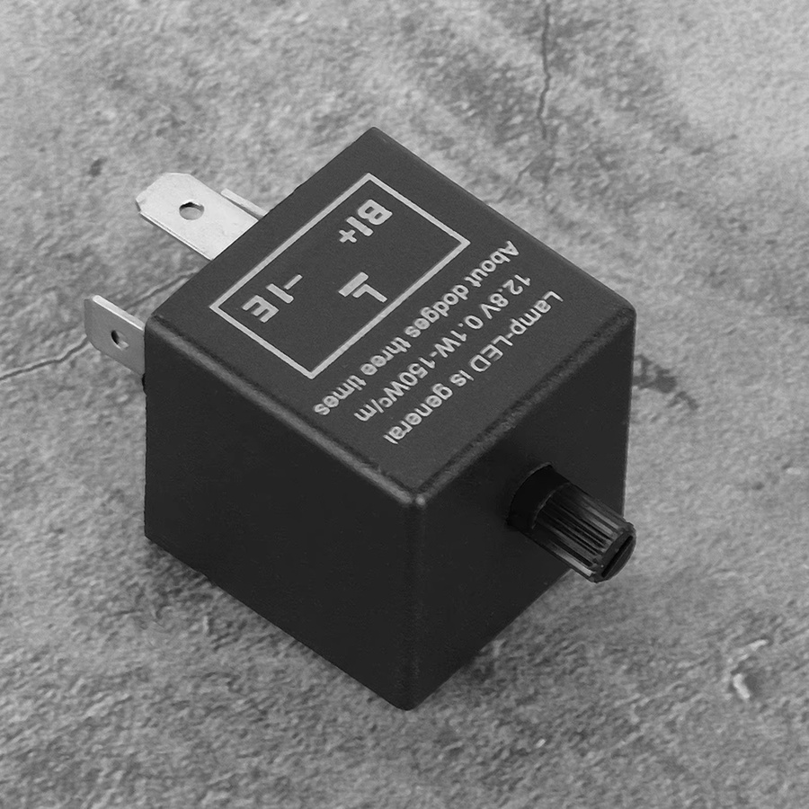 DOACT Einstellbares 12 V 3 Pin LED Blinkrelais in Schwarz für Blinkeranzeigen - Bild 4