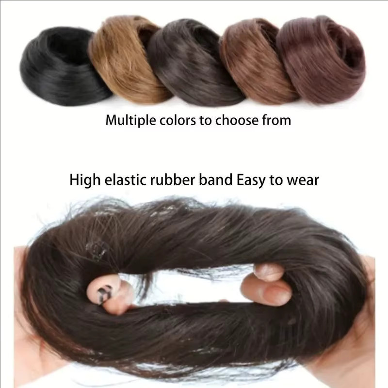Synthetischer Chignon Haarteil, künstlicher Haarknoten für Damen - Bild 3