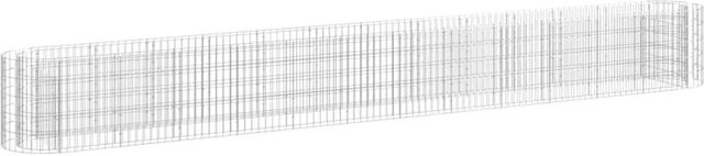 Furnicato Gabionen-Hochbeet aus verzinktem Eisen in Silber, B/T/H: 470 x 50 x 50 cm - Bild 1