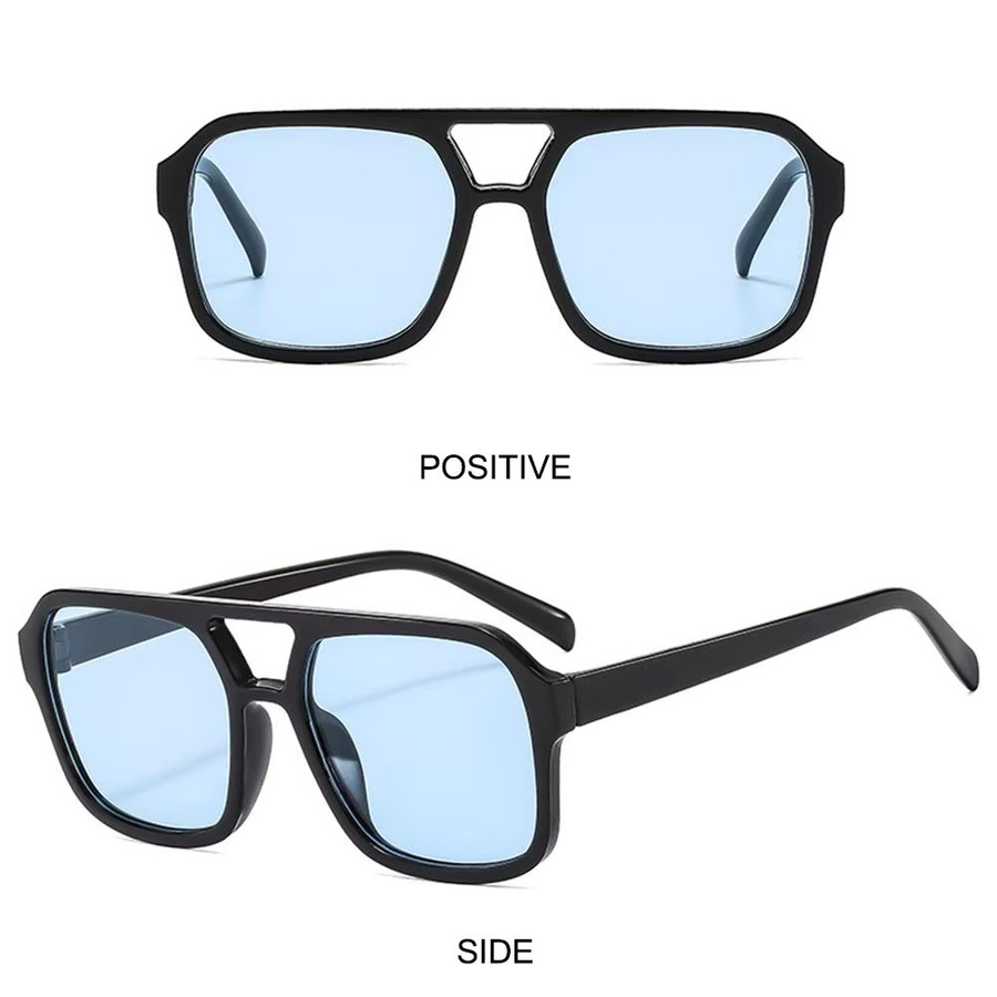 Qutzzmnd Sonnenbrille, quadratisch, Vollrand, Kunststoff, Unisex - Bild 2