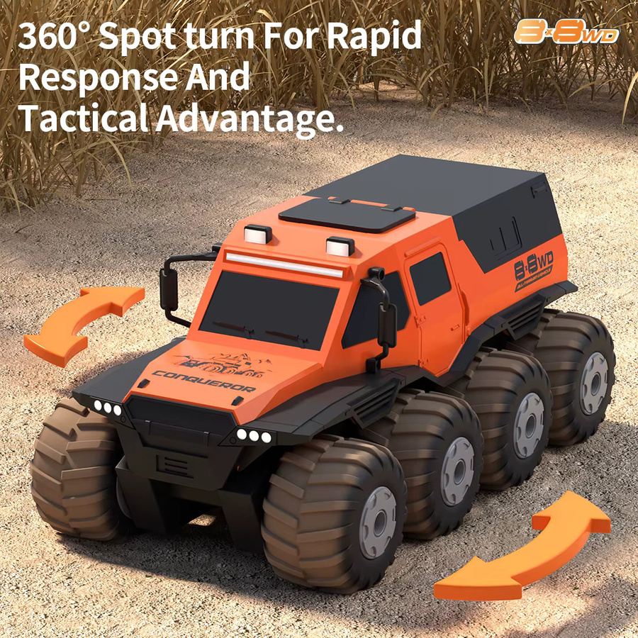 ANTSIR Amphibisches RC-Truck, Allrad-Offroad-RC-Stunt-Auto, Wasserdicht - Bild 3