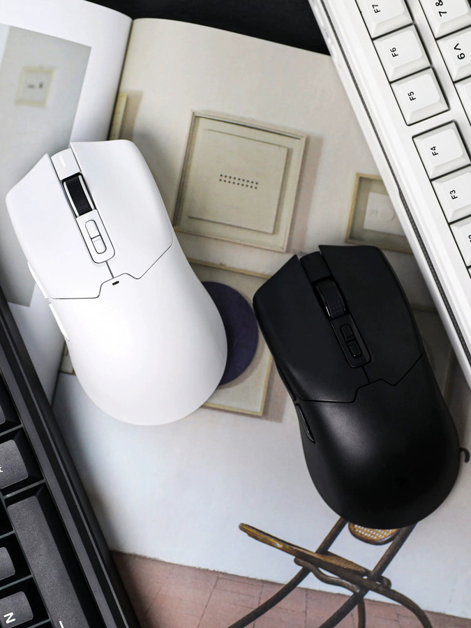 EPOMAKER Click Tri-Mode Kabellose Gaming-Maus in Schwarz mit 8K Polling-Rate, PAW3950 Sensor und bis zu 42000 DPI (Bluetooth und Wi-Fi) - Bild 5