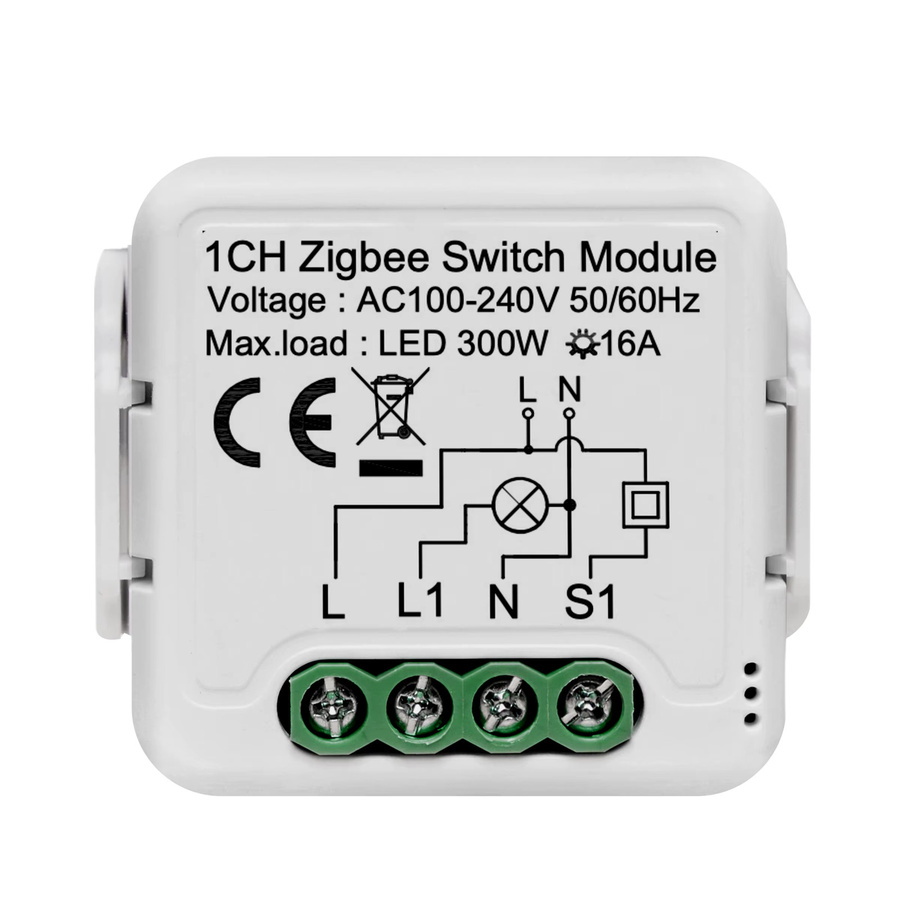 GIRIER Tuya Smart ZigBee 3.0 Schaltmodul 16A DIY Universalrelais in Weiß mit 2-Wege-Steuerung und Alexa-Kompatibilität für deine Heimautomatisierung - Bild 5