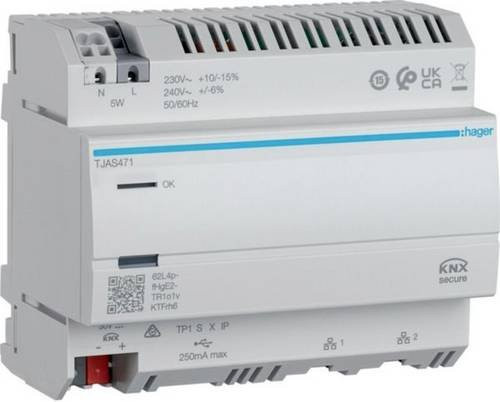Hager TJAS471 Schnittstelle mit Wi-Fi und Ethernet/LAN in Weiß - Bild 1