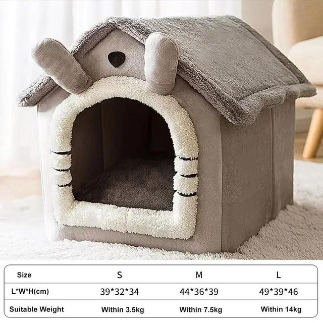 Faltbares Hundesofa von Yiran Furniture in Grau mit abnehmbarem Mikrofaser-Bezug für kleine und mittelgroße Hunde und Katzen, B/T/H: 53 x 43 x 46 cm - Bild 1