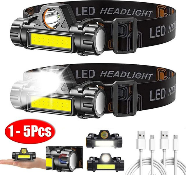 ZHIYU Wiederaufladbarer COB LED Scheinwerfer mit Magnet und Wasserdichtigkeit für Outdoor und Angeln - Bild 1