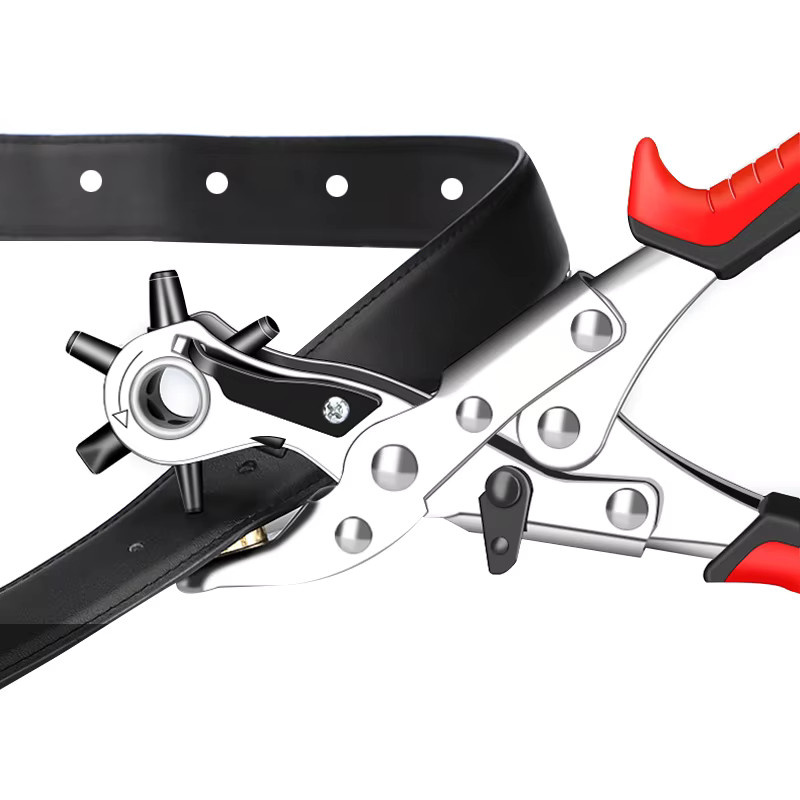 Lederlochzange und Ösenstanzer Set aus Metall für Lederhandwerk und Bastelarbeiten - Bild 3