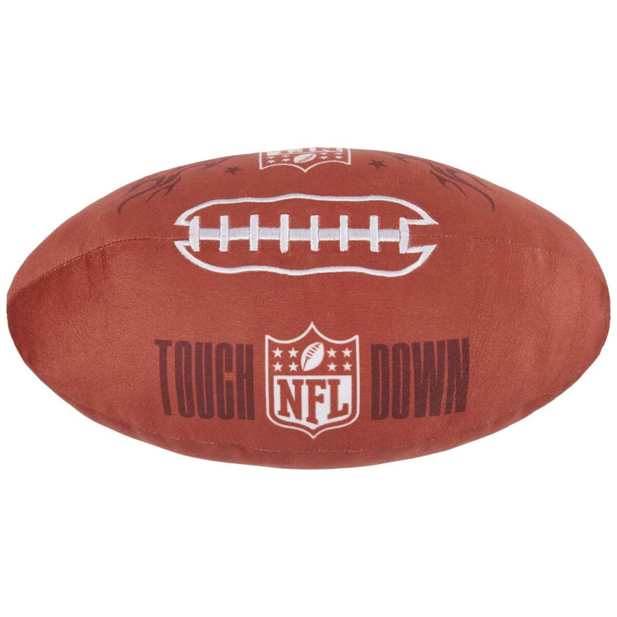 NFL Dekokissen braun aus Polyester, oval, Breite: 36 cm, Höhe: 16,5 cm - Bild 3