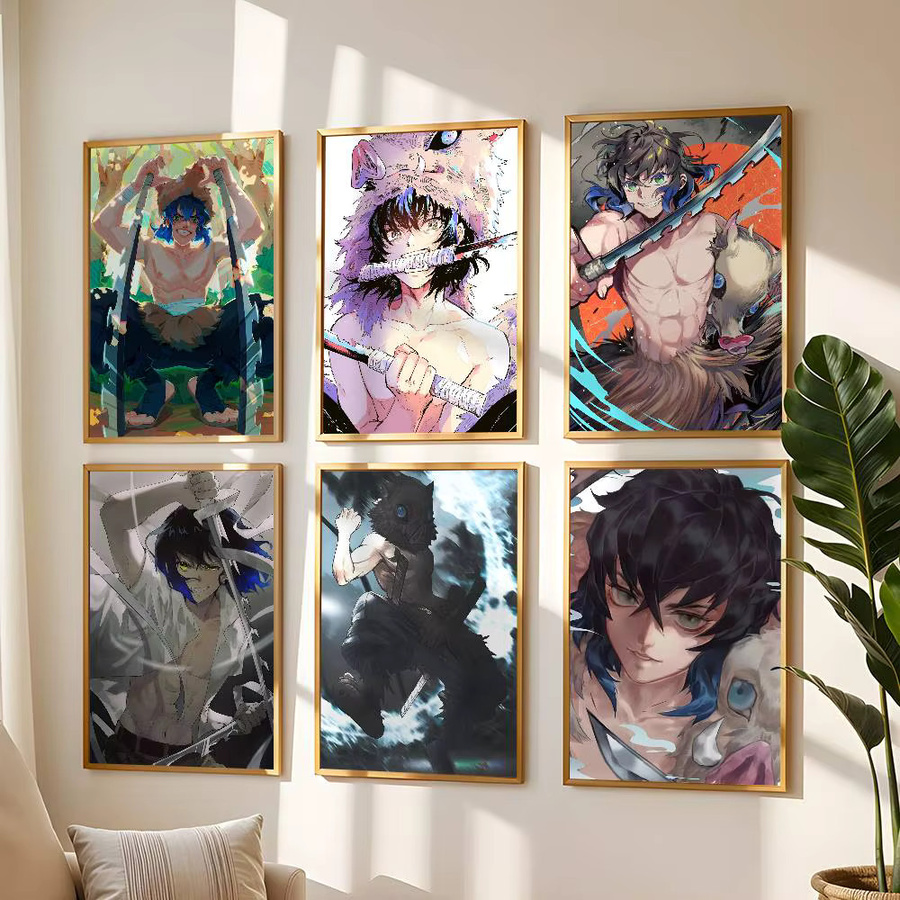 Wasserdichtes Anime Inosuke Hashibira Poster als selbstklebendes Wandbild in Mehrfarbig - Bild 4