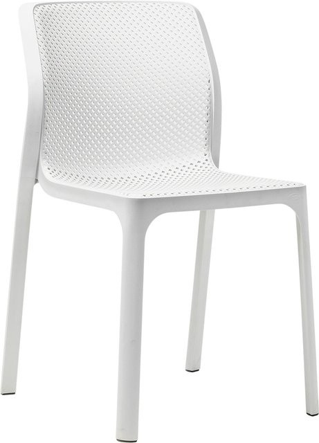 Nardi Bit Stuhl in Weiß aus Kunststoff für Garten, Balkon und Terrasse - Bild 1