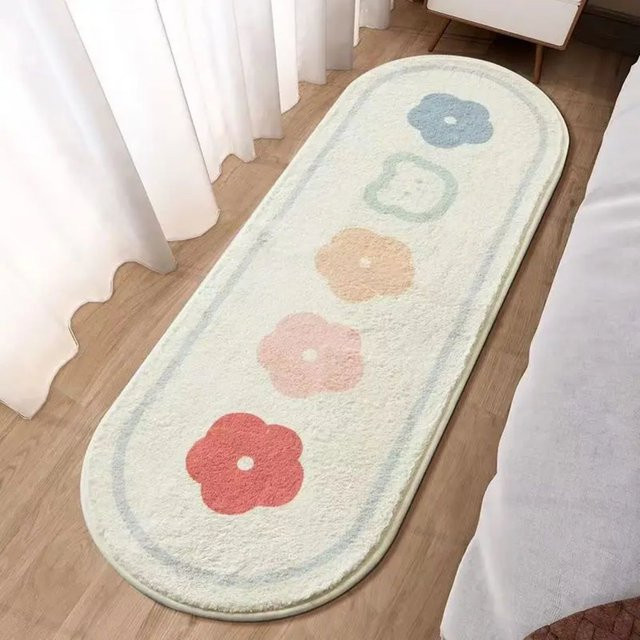VIKAMA Teppich für Kinderzimmer mit Cartoon-Motiv, weich und kaschmirähnlich, oval, Multicolour, B/T/H: 120 x 40 x 40 cm - Bild 1