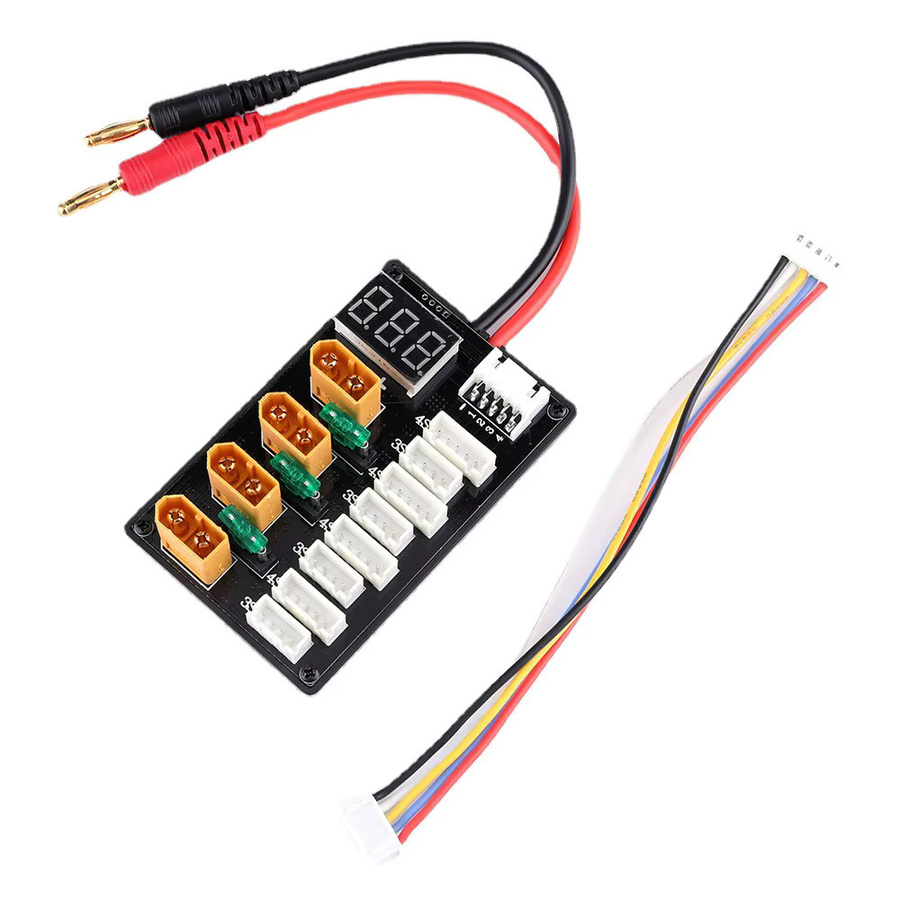 U-Angel-1988 Parallele Ladekarte für LiPo Batterien mit XT30 und XT60 Steckern sowie Spannungs-Tester für imax B6 B6AC Ladegeräte - Bild 2