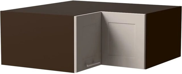 Feldmann-Wohnen Eckaufsatzschrank Oslo in Lava und Kaschmir Matt mit Soft-Close-Türen, B/T/H: 90 x 36 x 90 cm - Bild 1