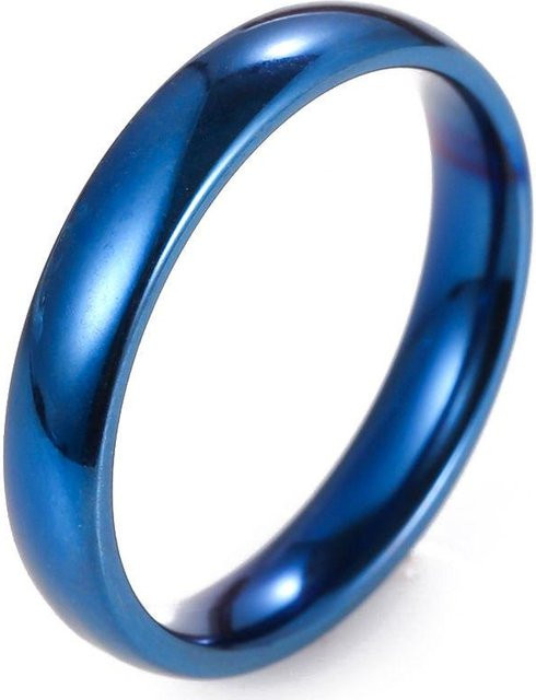 hesperian049 Ehering, Verlobungsring, Edelstahl, Schwarz, Unisex, 4 mm - Bild 1
